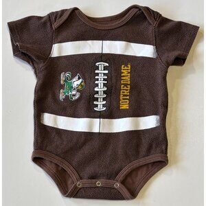Notre Dame Football Baby Romper - Size 6 / 9 M medium - NCAA Sports South Bend